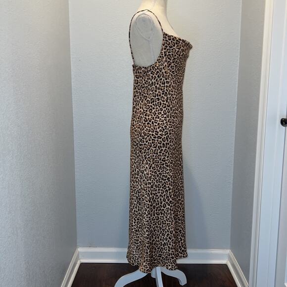 Blue Jasmine Leopard Slip Dress - Size L NWOT - Picture 6 of 8